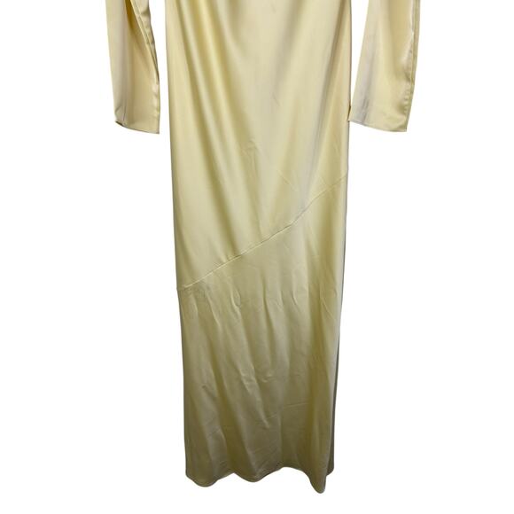 Helsa Angelica Backless Maxi Dress Satin Formal Wedding Evening Party Guest XL - Picture 7 of 15